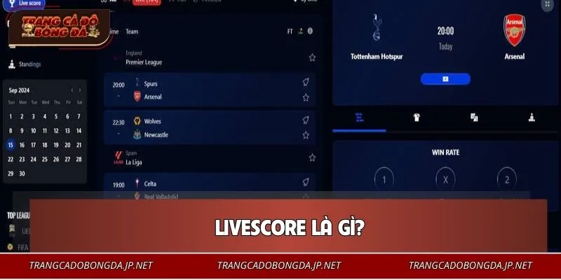 Livescore Tìm hiểu khái niệm Livescore